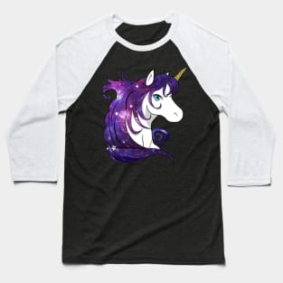 Unicorn Space Baseball T-Shirt